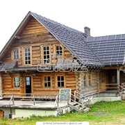 Дома из оцилиндрованного бревна фото
