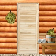 Дверь для бани из шпунтованной доски, Эконом 170х80 см фото