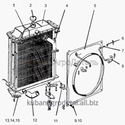 Запчасти МЛ131 Радиатор водяной, подвеска радиатора, шланги системы охлаждения