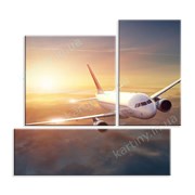 Картина Самолет в лучах солнца фото