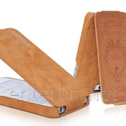 Чехол Borofone for iPhone 5/5S Shark Flip Leather case Brown (BI-L026BR), код 47403 фотография