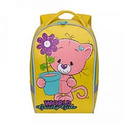 Рюкзак Grizzly Мишка с цветком (желтый) RS-896-3/1 фото