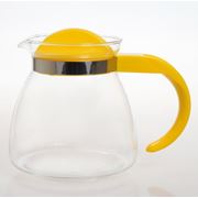 Чайник стекл с пластик крышкой желтый 125 л