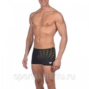 Плавки “ARENA One Tunnel Vision Short“, арт.002279-503, р.80 (рос.46), 100% полиэстер, черно-желтый фото