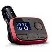 FM модулятор Energy Sistem Car FM-T Energy f2 Car MP3 Racing Red (FM-T, Card reader, USB-HOST, Line-in) фото