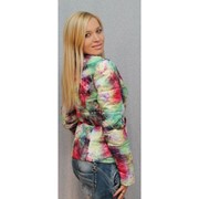 Куртка женская с цветочным принтом фото