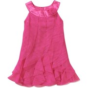 Платье нарядное розового, серебристого и молочного цветов из США. фото