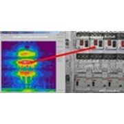 Проведение испытаний по определению теплового состояния контактных соединений с помощью тепловизора фото