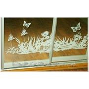 ПЕСКОСТРУЙНЫЕ РИСУНКИ НА ЗЕРКАЛЕ И СТЕКЛЕ ДЛЯ ШКАФА КУПЕ фото