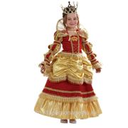 Прокат детского карнавального костюма « Королева золотая» фото