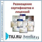 Размещение сертификатов и лицензий для сайта на tiu.ru фото