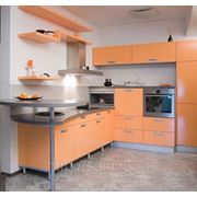 Кухонный гарнитур с полимерным фасадом фотография