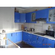 Кухня "Модена" синий металлик 200х310см