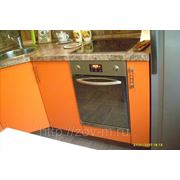 Кухни “Люкс“ МДФ оранж+желтый металлик 150х270см. фото