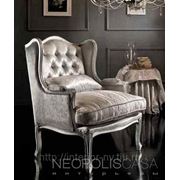 Кресло Federica, отделка сусальное серебро фото