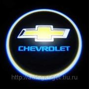 Подсветка в двери с логотипом авто Chevrolet