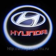 Подсветка дверей с логотипом авто Hyundai