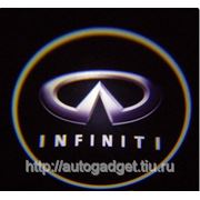 Подсветка дверей с логотипом авто Инфинити фотография