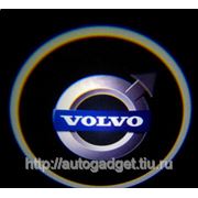 Подсветка дверей с логотипом авто Volvo фото