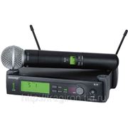 Аренда микрофонной радиосистемы Shure SLX с капсюлем микрофона SM58 фото