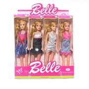 Кукла 11.5 простая Belle в коротком платье в кор./шоу-боксе,100785452/MX166