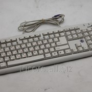 Клавиатура PS/2 Genius KB-06XE белая проводнаяRU/EN фотография