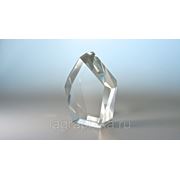 Объёмная лазерная гравировка в стекле (кристалле) - Стекло «айсберг» 127х102х60 фото