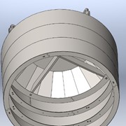 Универсальная виброформа для ЖБИ колец Оснастка КС 10.9 для изготовления доборных колец фото