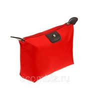 Косметичка-сумочка на молнии, 17х12х7 см, Красный фото