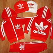 Спортивный костюм для мальчика Adidas красный