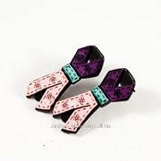 Заколка-боковая замшевая, пара 5см. 230110(17) фото