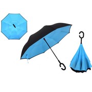 Зонт наоборот голубой фото