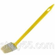 Кисть радиаторная 63мм пластм ручка, натуральная щетина DEKOR фото