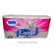 Туалетная бумага Lambi белая 8 рулонов фото