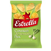Картофельные чипсы со вкусом зеленого лука фотография