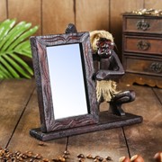 Зеркало настольное “Абориген“ 9х22х18 см фото