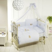 Комплект постельного белья Feretti детский 6 пр. ПКФ6 Sleepy bears blu