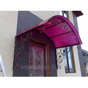 Кованные козырьки фото