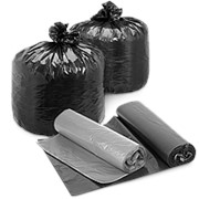 Пакеты д/мусора, 10 шт., ПНД, 70×105 см, 14 мкм, PACLAN «Professional», черные, 604080 фотография