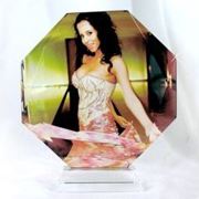 Фото в кристалле Восьмиугольник 100 мм