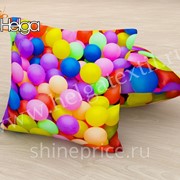 Разноцветные шары арт.ТФП3093 (45х45-1шт) фотоподушка (подушка Габардин ТФП) фото