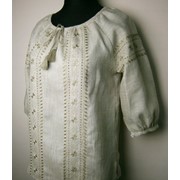 Блуза вышитая женская (эко-вышиванка) "Лада" 100% лен