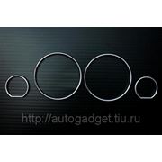 Кольца в приборную панель BMW E34 пластик (серебро) фото