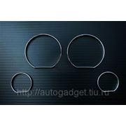 Кольца в приборную панель BMW E46 пластик (серебро) фото