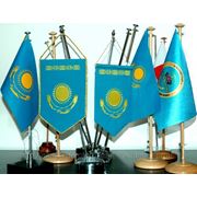 Флажки настольные Республики Казахстан фотография