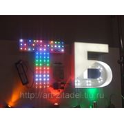 Объемные световые буквы. Цена от 65 руб/ за 1 пог. см. простого шрифта фотография