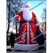 Надувная новогодняя фигура. Дед Мороз. Высота 6 метров фото