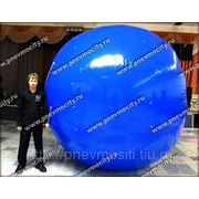 Рекламный шар: аэростат газовый синий фото