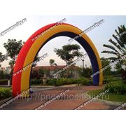 Надувная арка круглая «радуга». фото