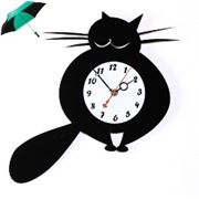 Часы дизайнерские Кот
